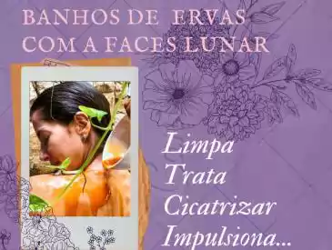 Banho de Ervas Com As Faces Lunar, Produtos